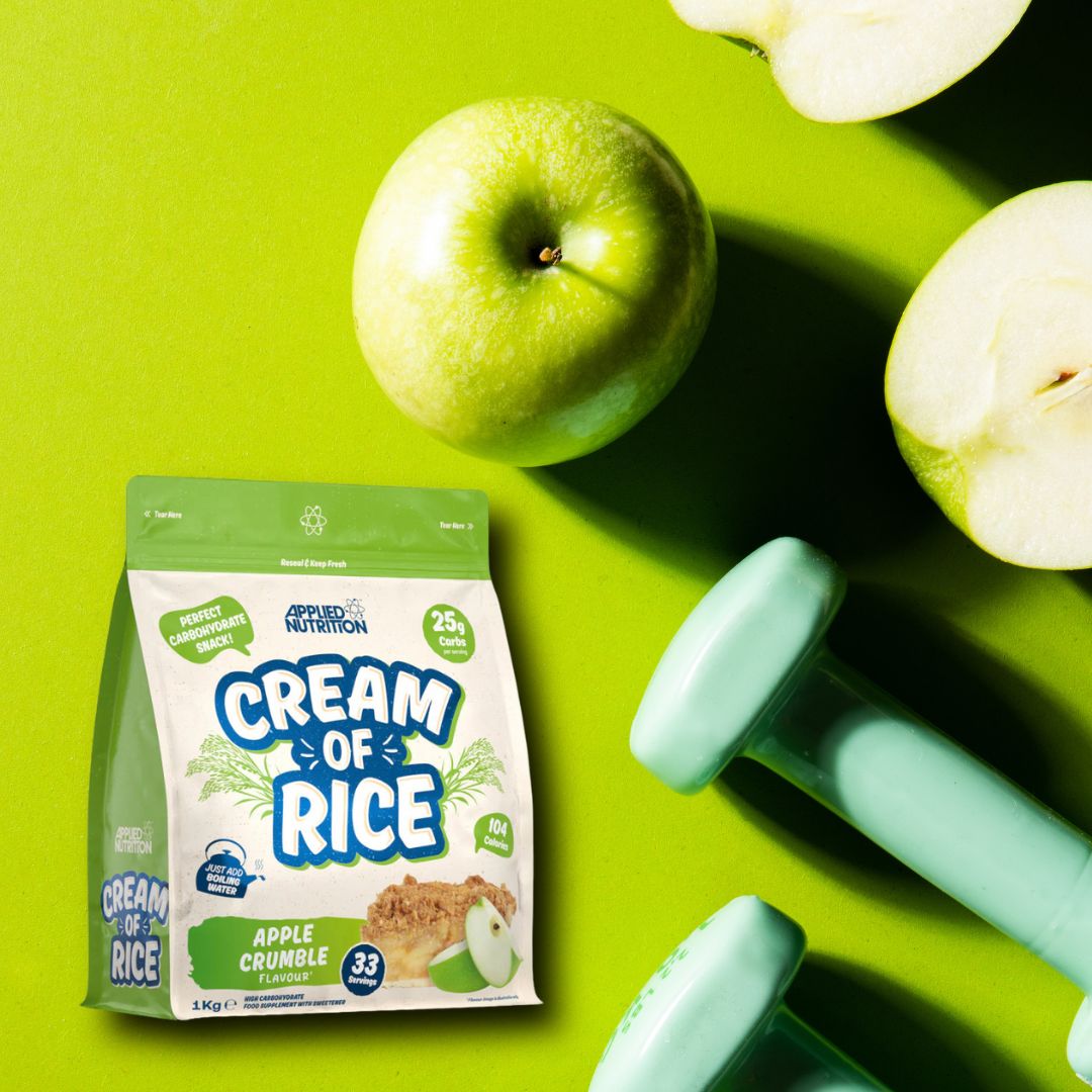 Energie constantă și echilibru interior cu Crema de Orez Applied Nutrition. Performanță de vârf și stare de bine, zi de zi.