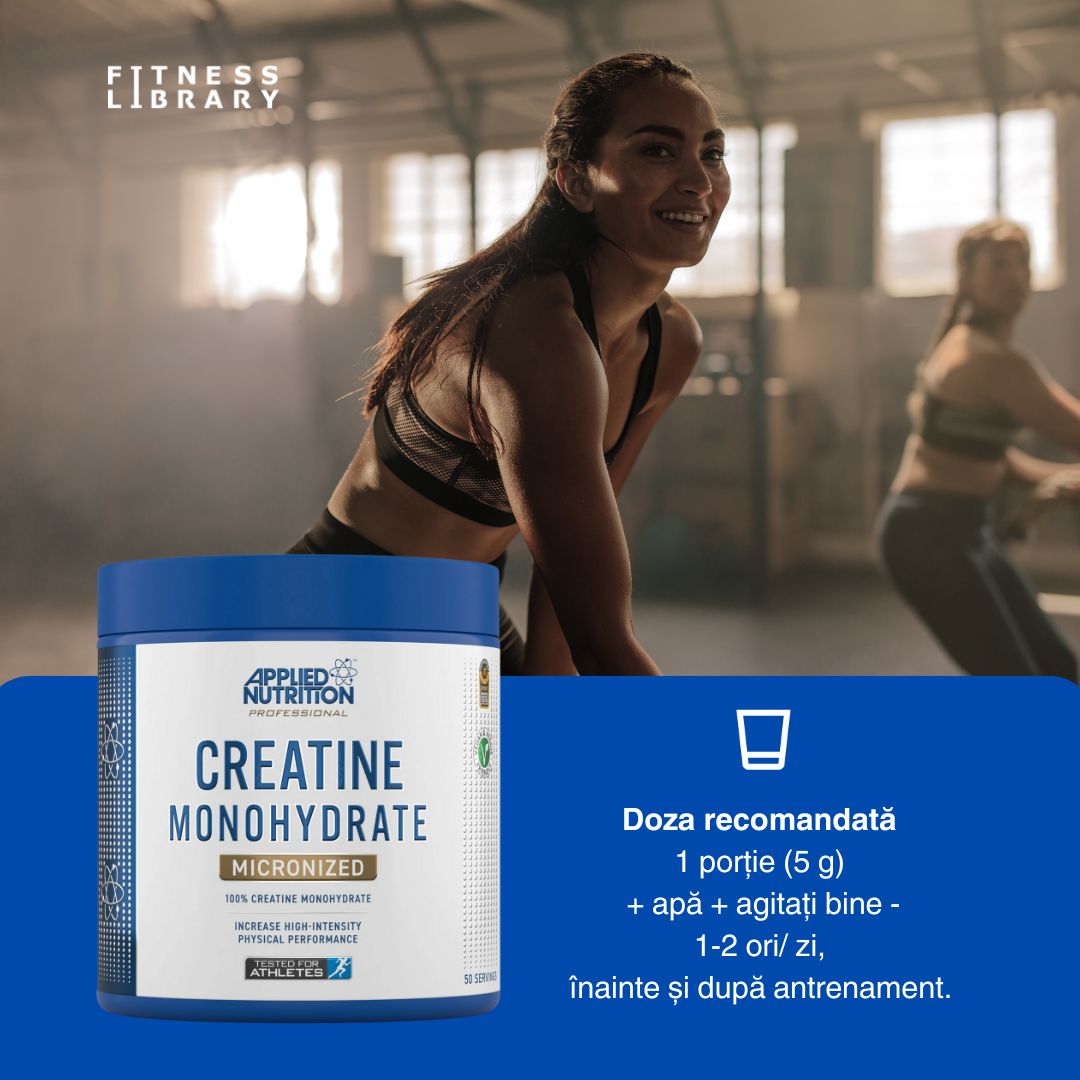 Creatină Micronizată Applied Nutrition: Performanță maximă, rezultate garantate.