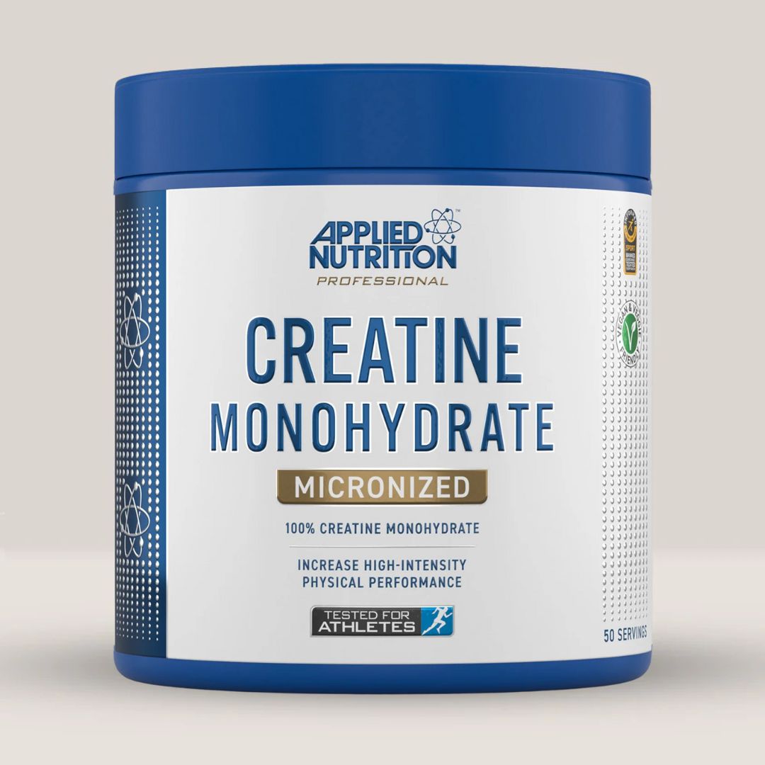 Creatină Micronizată Applied Nutrition: Performanță maximă, energie explozivă, sculptură corporală definită.
