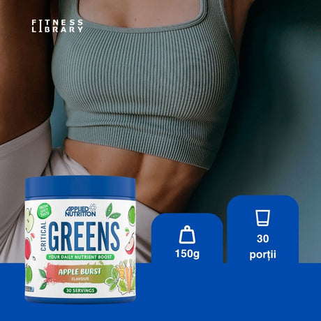 Energie vibrantă și echilibru cu Critical Greens. Hrănește-ți corpul natural.