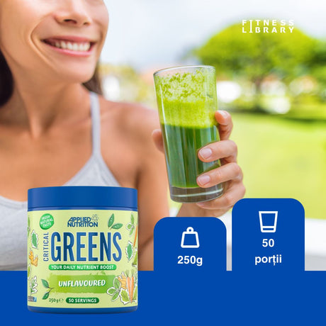 Vitalitate pură cu Critical Greens. Stare de bine rapidă și elegantă.