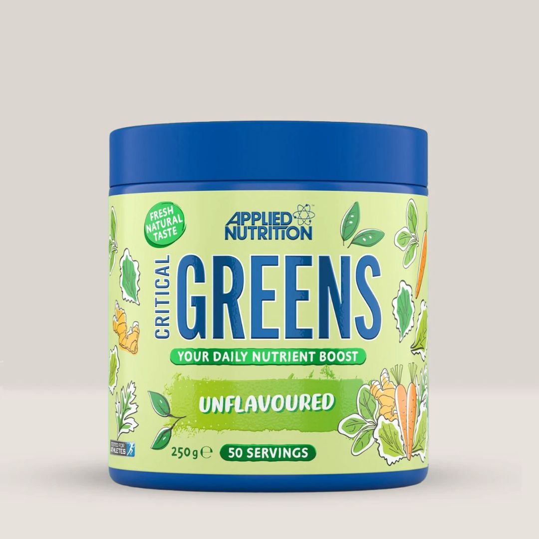 Energie radiantă și echilibru interior cu Critical Greens de la Applied Nutrition.