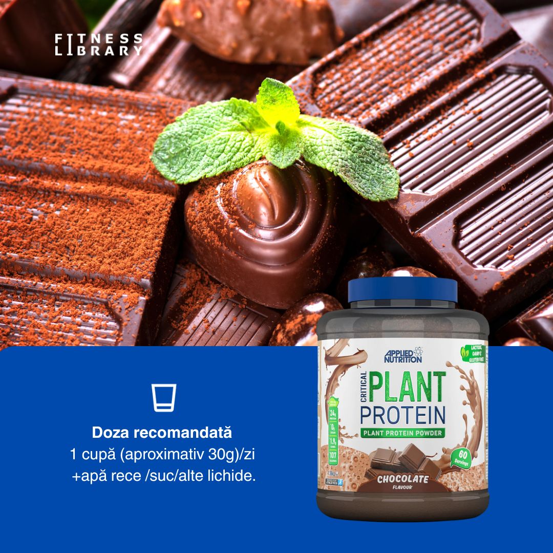 Performanță pură, regenerare profundă cu proteina vegetală Critical. #AppliedNutrition #PlantProtein #WellnessJourney