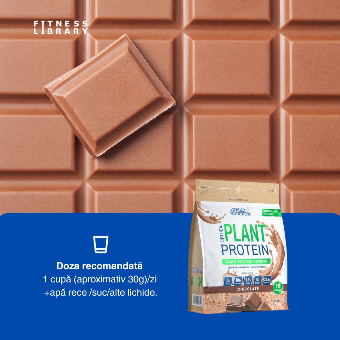 Proteină vegetală Critical Plant: Regenerare musculară rapidă, performanță maximă.