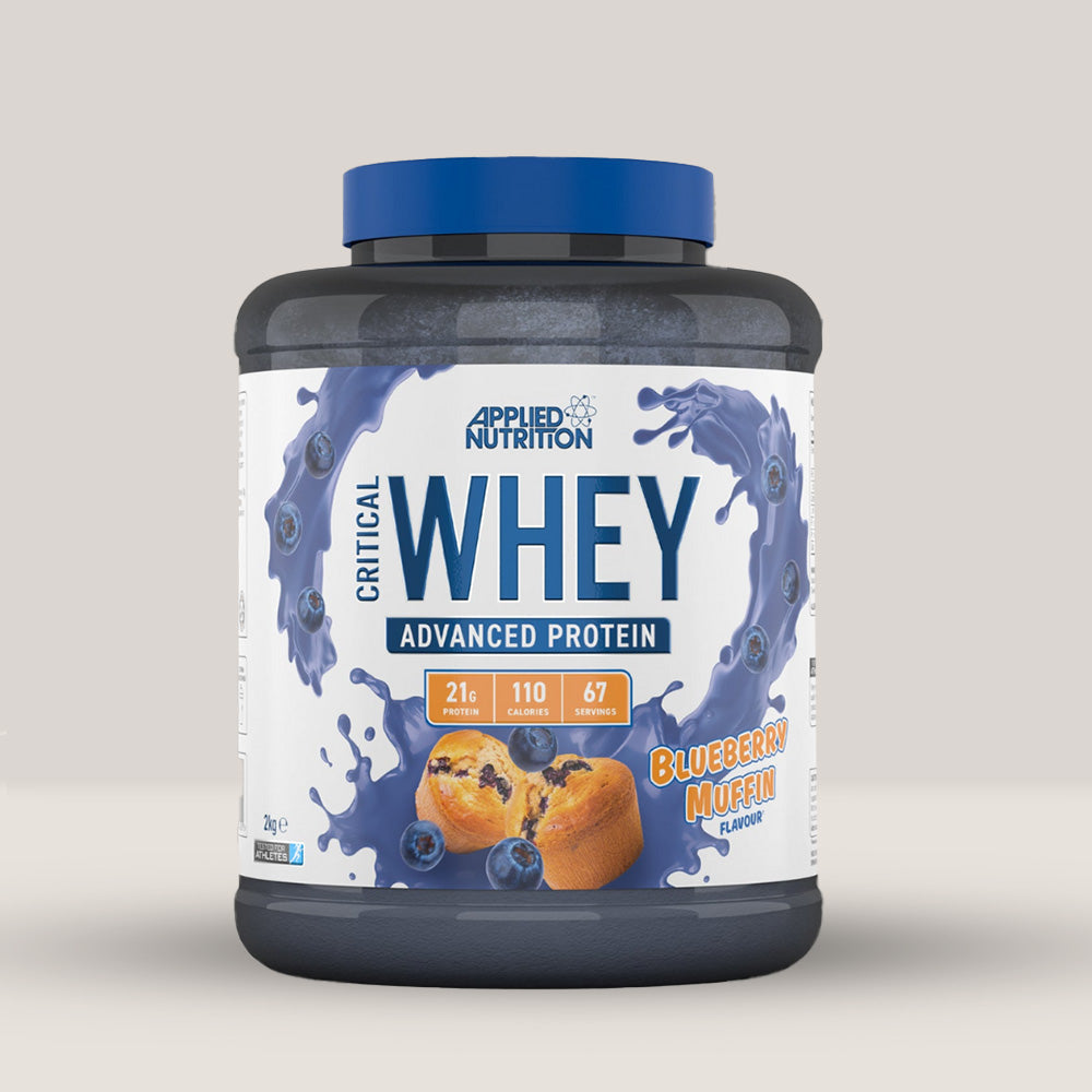 Proteină Whey Blueberry Muffin - Recuperare rapidă, creștere musculară, corp tonifiat. Applied Nutrition.