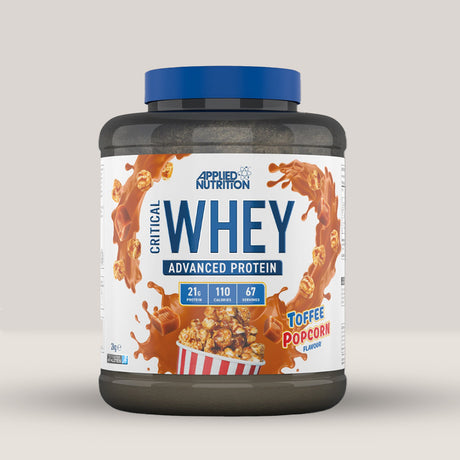 Creștere musculară rapidă și recuperare cu aroma decadentă de popcorn cu toffee a Critical Whey.