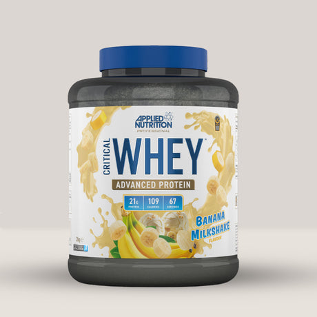 Proteină Whey Critical (banană albă) - Recuperare rapidă și creștere musculară armonioasă.