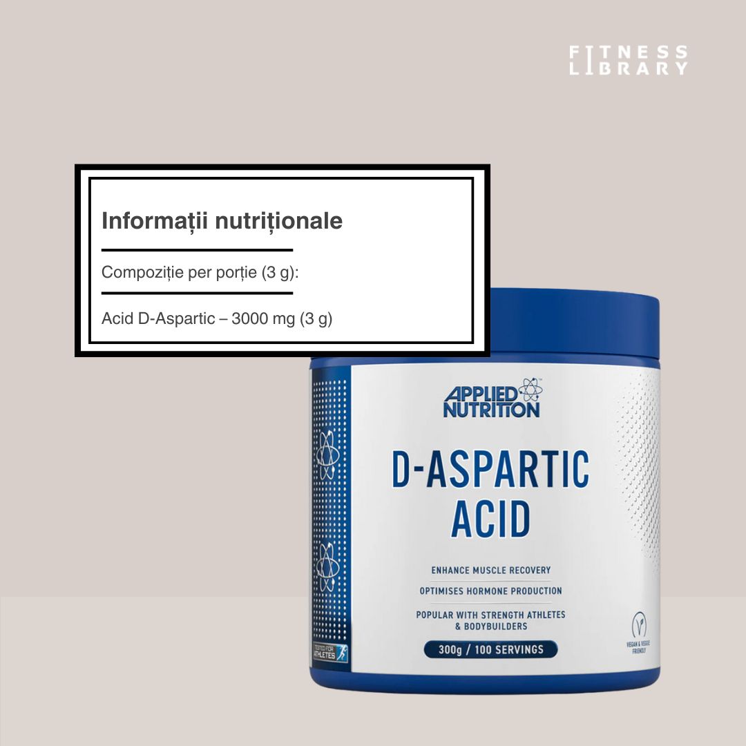 Acid D-Aspartic: Performanță și vitalitate amplificate.