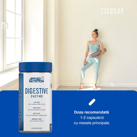Digestie perfectă și absorbție completă cu Enzime Digestive Applied Nutrition. Vitalitate resimțită din interior!