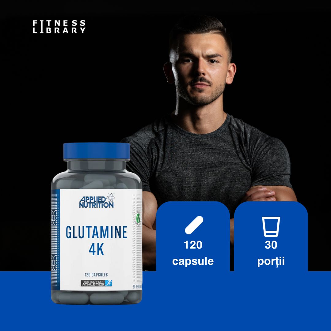 L-Glutamina 4K: Recuperare musculară rapidă și imunitate puternică.
