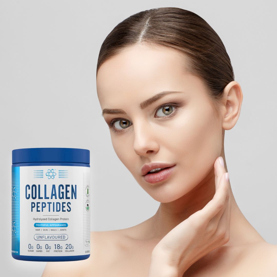 Colagen hidrolizat APPLIED NUTRITION: Piele radiantă, păr revitalizat, articulații suple.