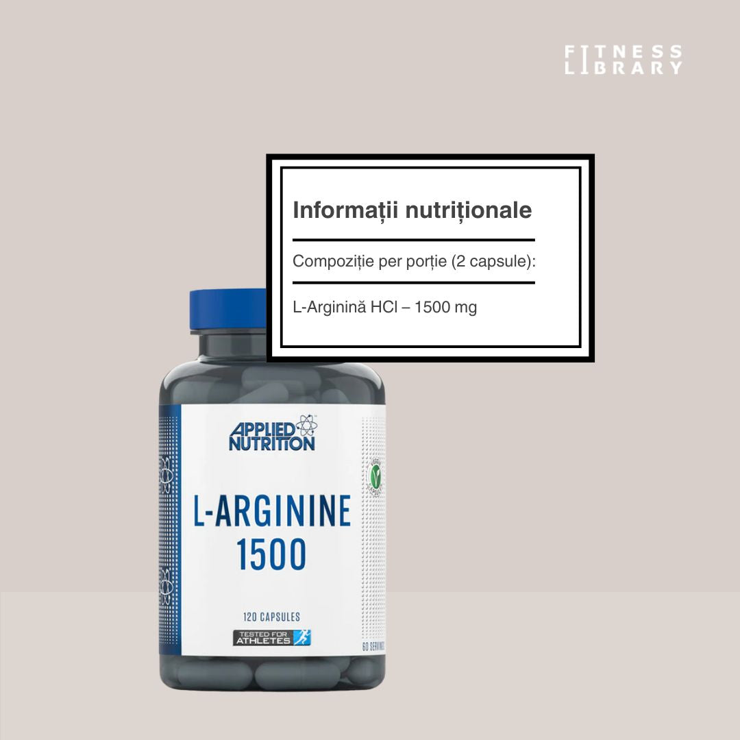 L-Arginina 1500: Performanță maximă și energie explozivă. Eliberează-ți forța!