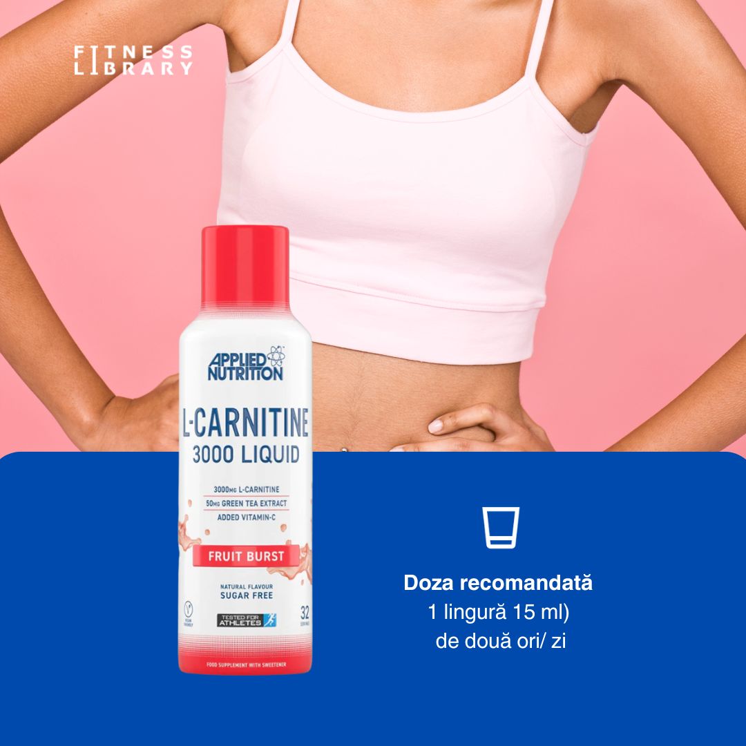 L-Carnitină Lichidă 3000: Performanță maximă și siluetă sculptată.
