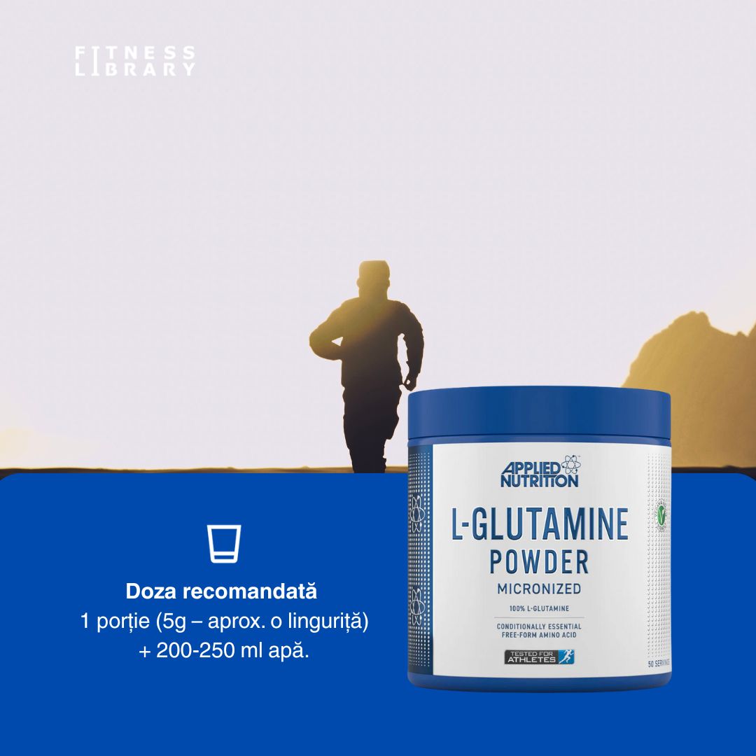 L-Glutamină micronizată: Regenerare musculară, imunitate puternică, performanță optimă.