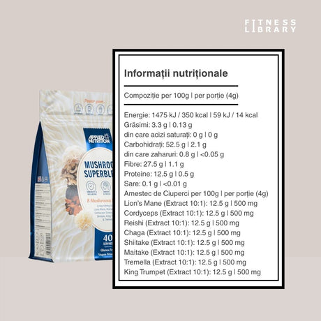 Claritate. Vitalitate. Complexul nostru de ciuperci: bine profund, energie de neegalat.