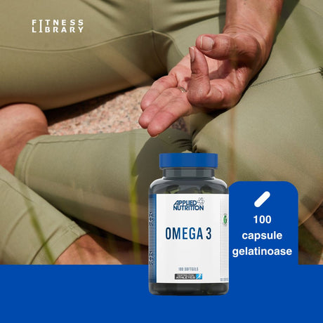 Omega 3 de la Applied Nutrition: Vitalitate, claritate, echilibru. Energie pură pentru o viață la maximum.