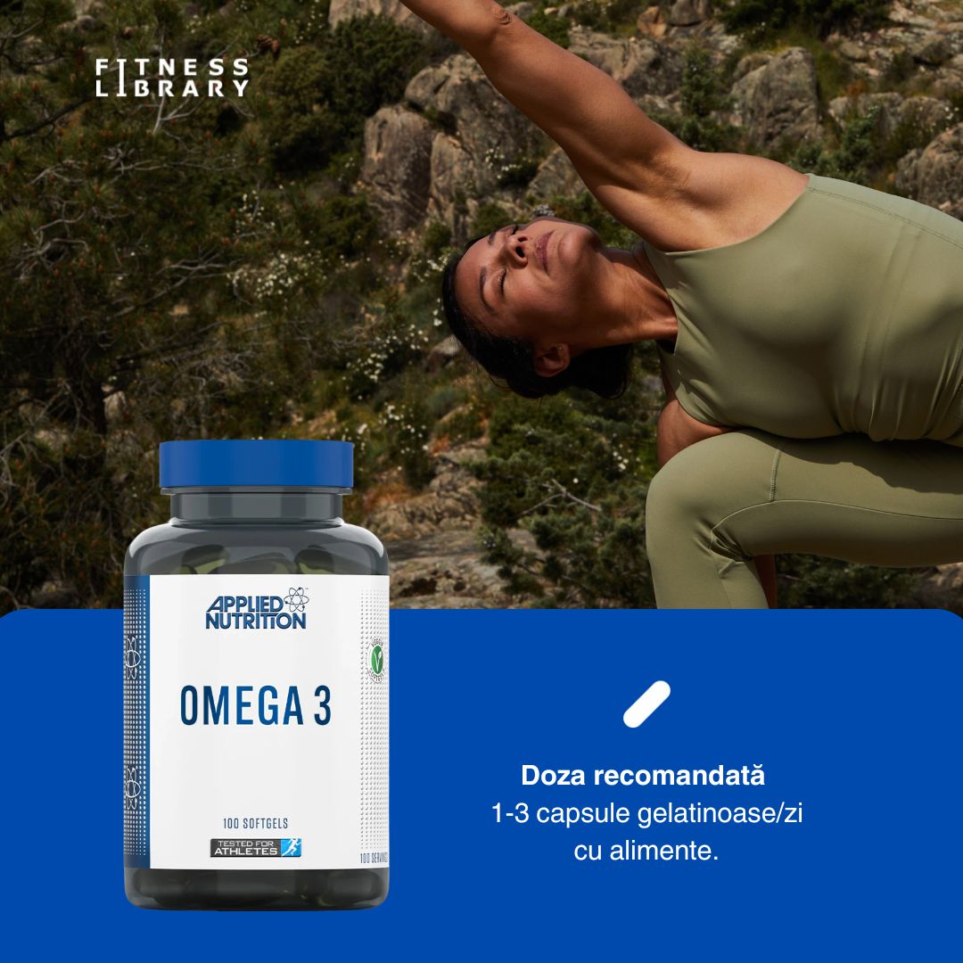 Omega 3 Applied Nutrition: Minte ascuțită, inimă puternică, viață vibrantă.