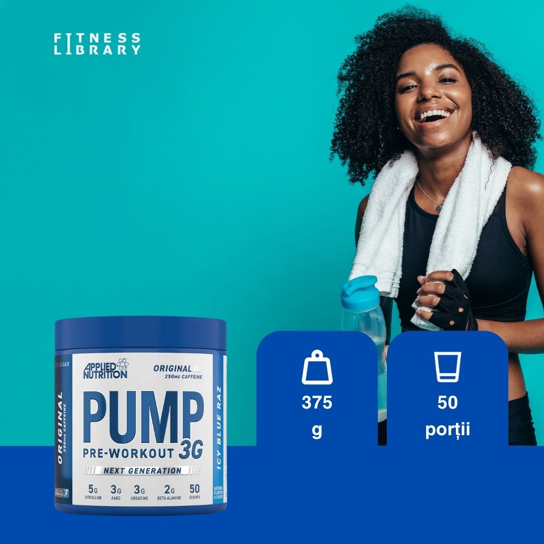 Performanță absolută fără stimulenți. Applied Nutrition Pump 3G: energie, focus și pompă musculară intensă. Antrenamente transcendente.