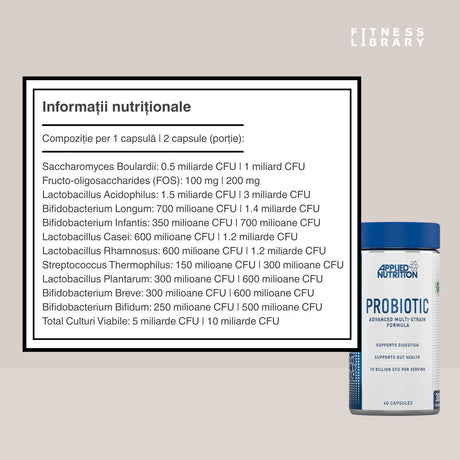 Probiotic Advanced: Microbiom echilibrat, imunitate puternică, vitalitate radiantă.