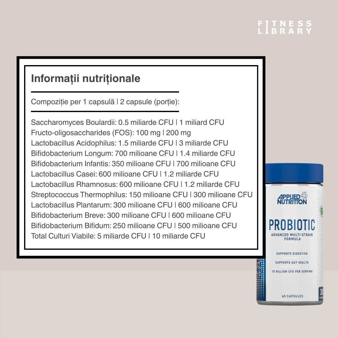 Probiotic Advanced: Microbiom echilibrat, imunitate puternică, vitalitate radiantă.
