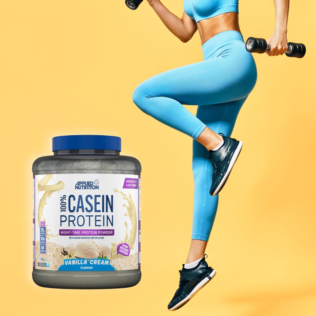 Mușchi puternici, regenerare nocturnă. Caseina Micelară Applied Nutrition. Trezește-te la potențialul tău maxim.