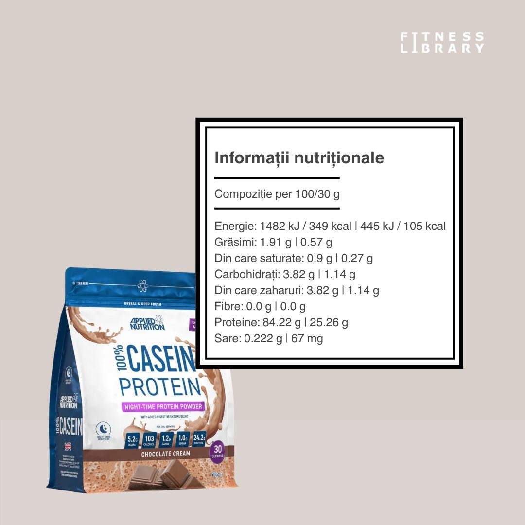 Recuperare musculară nocturnă cu proteină din cazeină micelară. Trezește-te tonifiat și energizat!