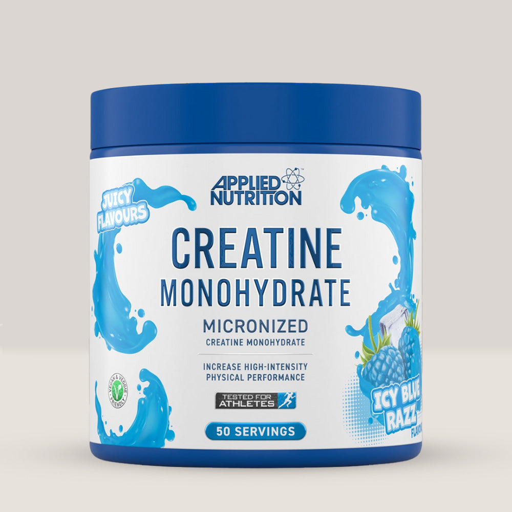 Creatină micronizată APPLIED NUTRITION. Gust măr-cireșe. Performanță maximă. Recuperare completă.