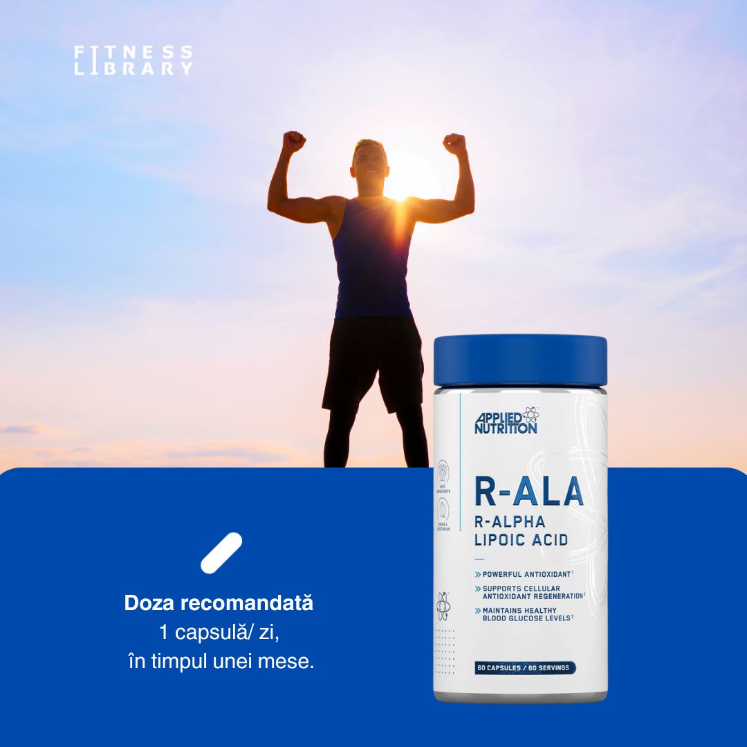 Acid R-Alfa Lipoic - Energie celulară și echilibru metabolic de la Applied Nutrition.