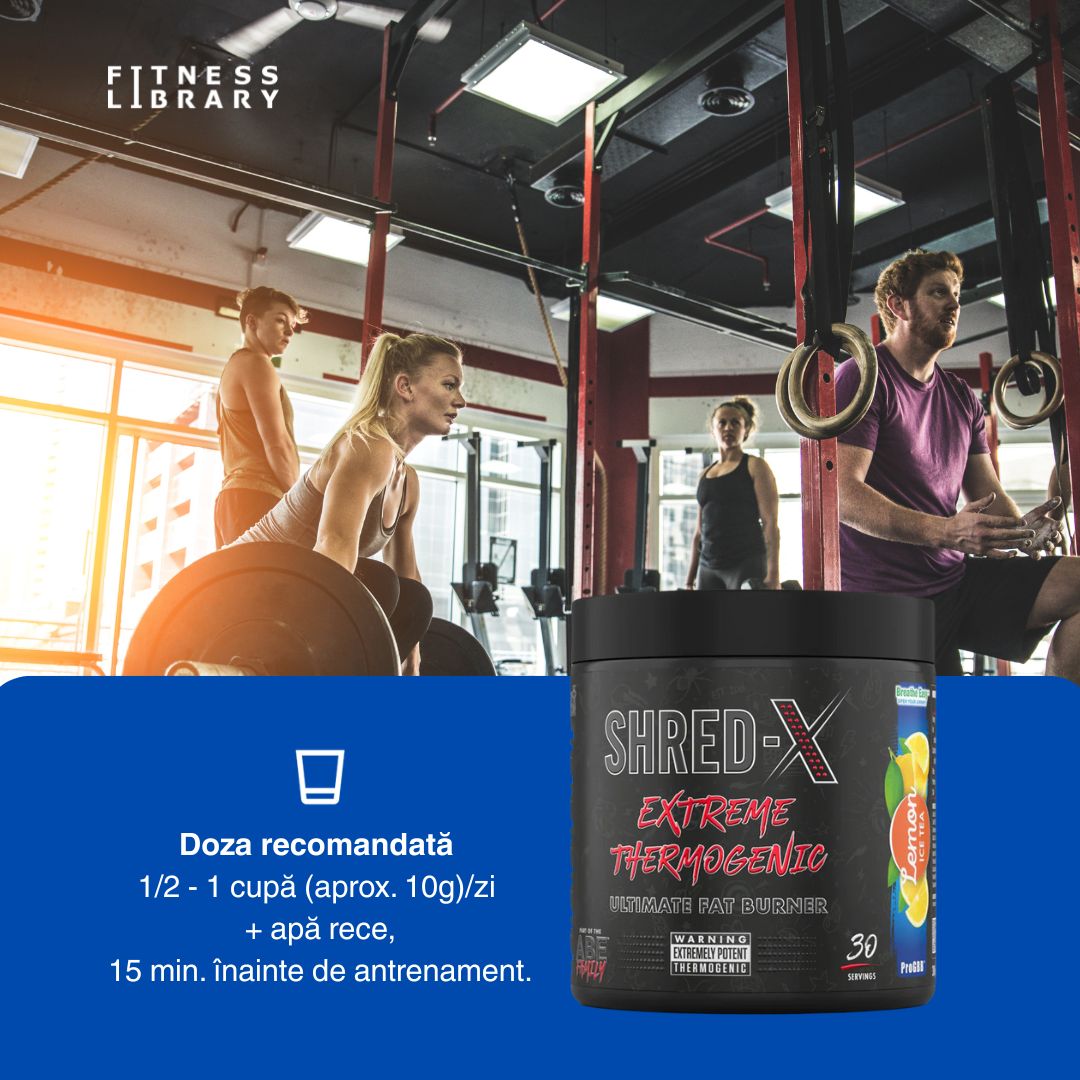 Energie și focus maxim. Sculptează-ți silueta cu Shred X.