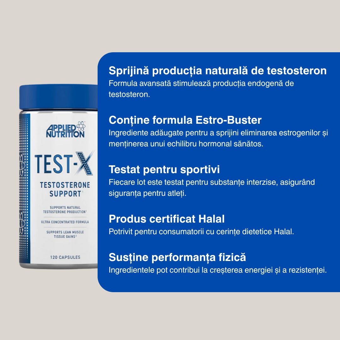 Performanță amplificată. Echilibru hormonal cu TEST X.