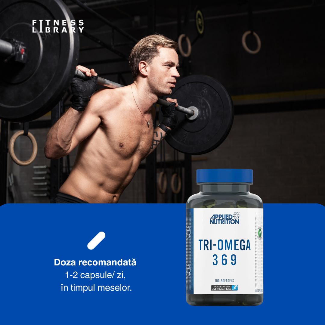 Minte ageră, inimă puternică cu Tri-Omega 3-6-9 de la Applied Nutrition.