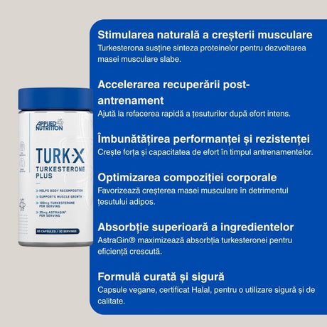Forță și recuperare rapidă cu TURK-X. Sculptează-ți silueta ideală.