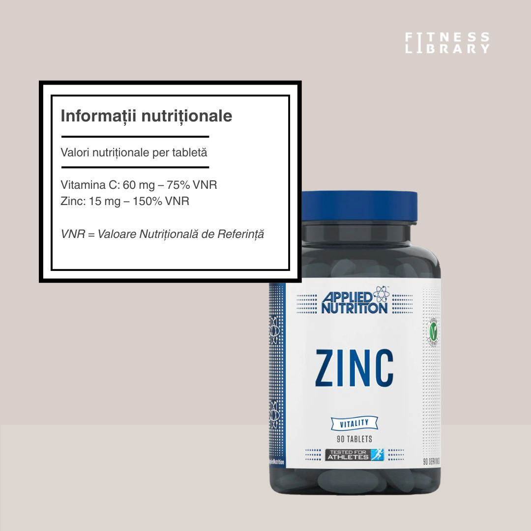 Imunitate puternică și metabolism vibrant cu Zinc Vitality. Investește în vitalitatea ta!