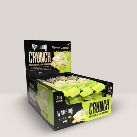 Imagine cu batonul proteic Warrior Crunch Bar de la WARRIOR, 64g. Key Lime Pie aroma.