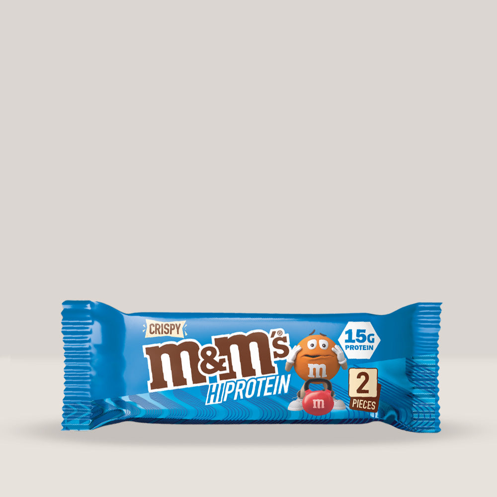 Imagine cu batonul proteic M&M's Crispy High Protein Bar de la MARS PROTEIN, 52g.