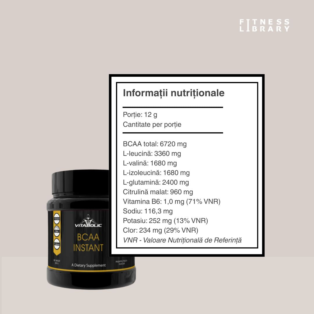 BCAA Vitabolic: Regenerare musculară rapidă. Performanță de vârf. Energie nelimitată.