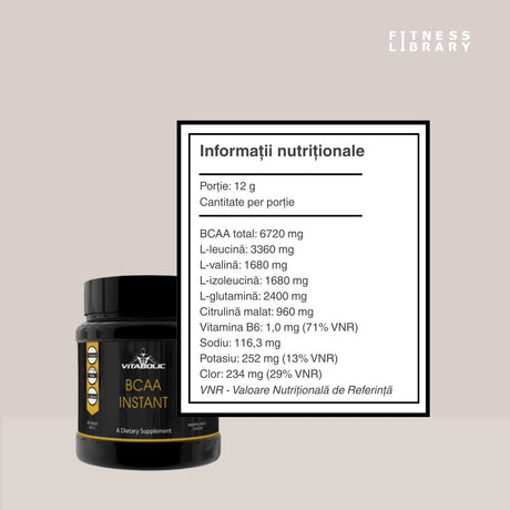 BCAA Vitabolic: Regenerare musculară rapidă. Performanță de vârf. Energie nelimitată.