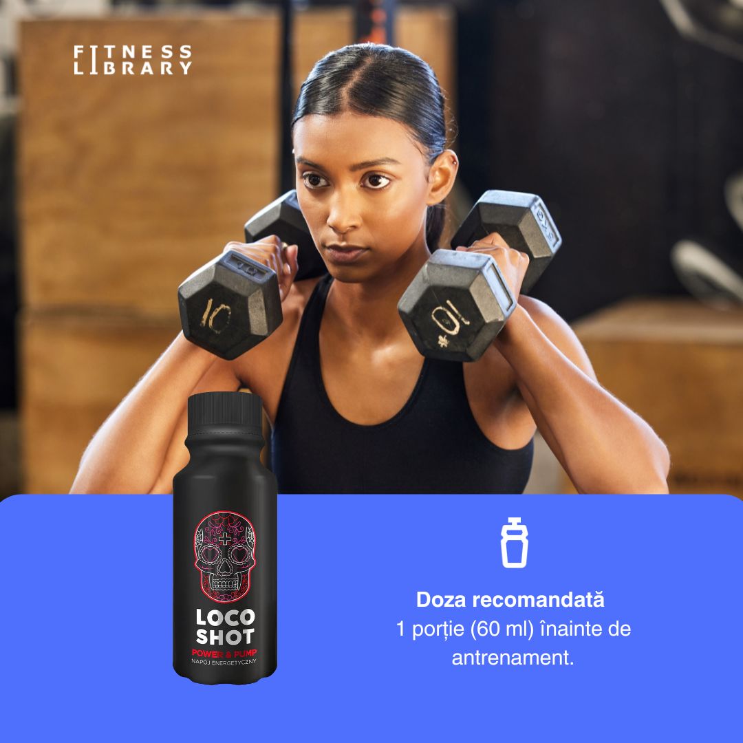 Energie și concentrare maximă pentru performanță supremă cu LOCO Power & Pump Shot.