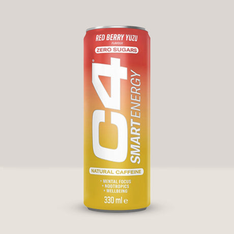 Imagine cu băutura energizantă Cellucor C4 Smart Energy Drink, 330ml. Red berry yuzu.