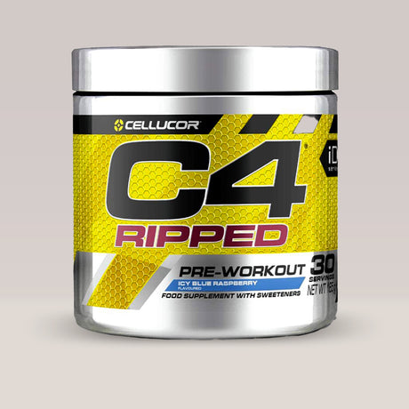 Energie explozivă și definire precisă, fără creatină. C4 Ripped - gust răcoritor de zmeură albastră. #Cellucor #C4Ripped #PreWorkout