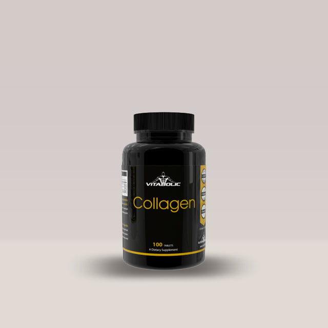 Imagine cu suplimentul alimentar Collagen de la VITABOLIC, 100 de tablete.