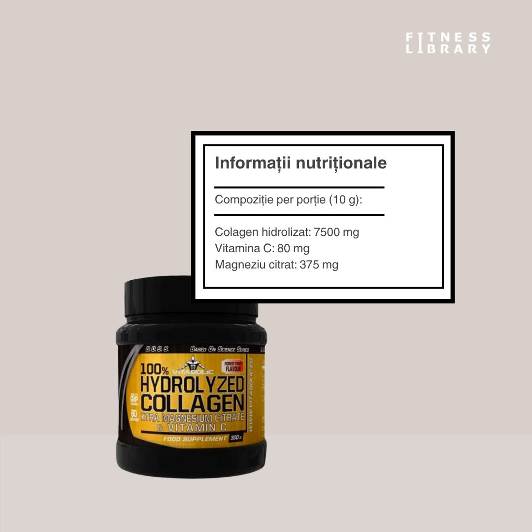 Colagen VITABOLIC: Piele radiantă, păr mătăsos, unghii puternice. Mobilitate fluidă, vitalitate reînnoită. Trăiește la maximum!