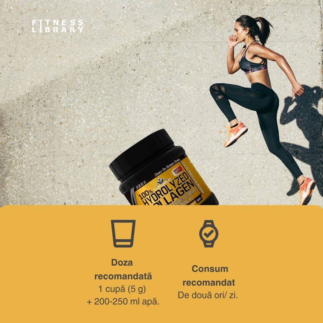 Colagen hidrolizat VITABOLIC: Articulații suple, piele elastică, păr și unghii puternice. Magneziu și vitamina C pentru frumusețe și vitalitate.