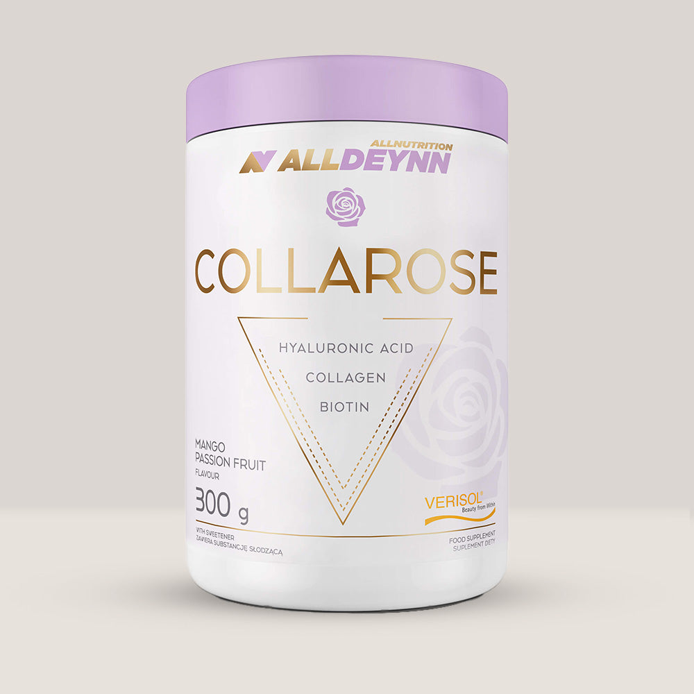 Cutie de Collarose de la Alldeynn, supliment cu colagen bovin VERISOL® pentru piele, păr și unghii, 300g.