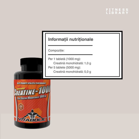 Creatină Monohidrată Vitabolic: Performanță pură.