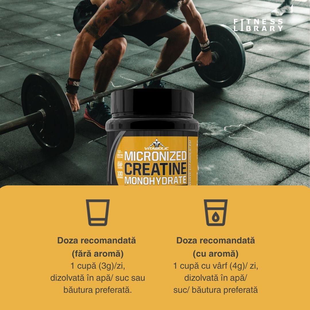 Creatină Monohidrată Micronizată Vitabolic: Performanță maximă, rezultate absolute.
