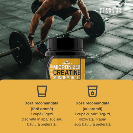 Creatină Monohidrată Micronizată Vitabolic: Performanță maximă, rezultate absolute.
