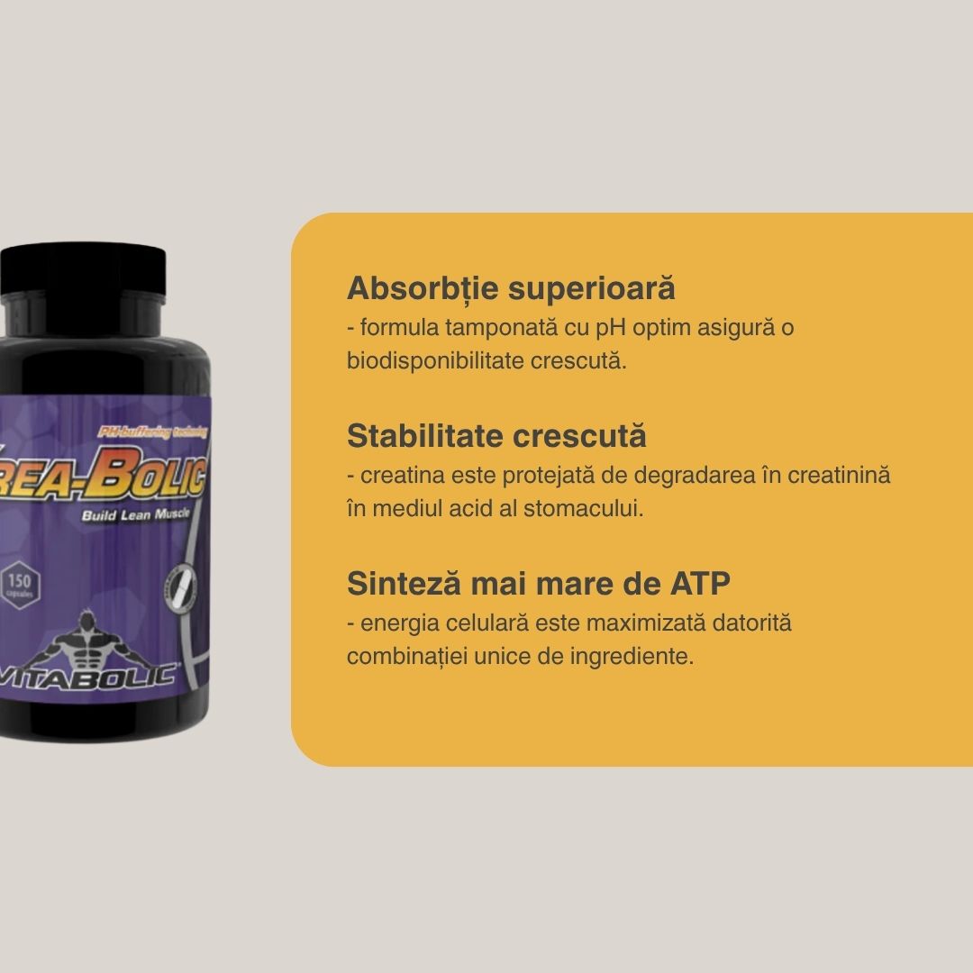 Performanță maximă, recuperare rapidă cu Krea-Bolic. Sculptează-ți corpul ideal.