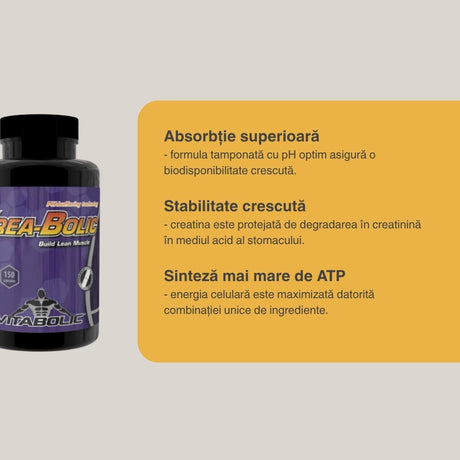 Performanță maximă, recuperare rapidă cu Krea-Bolic. Sculptează-ți corpul ideal.