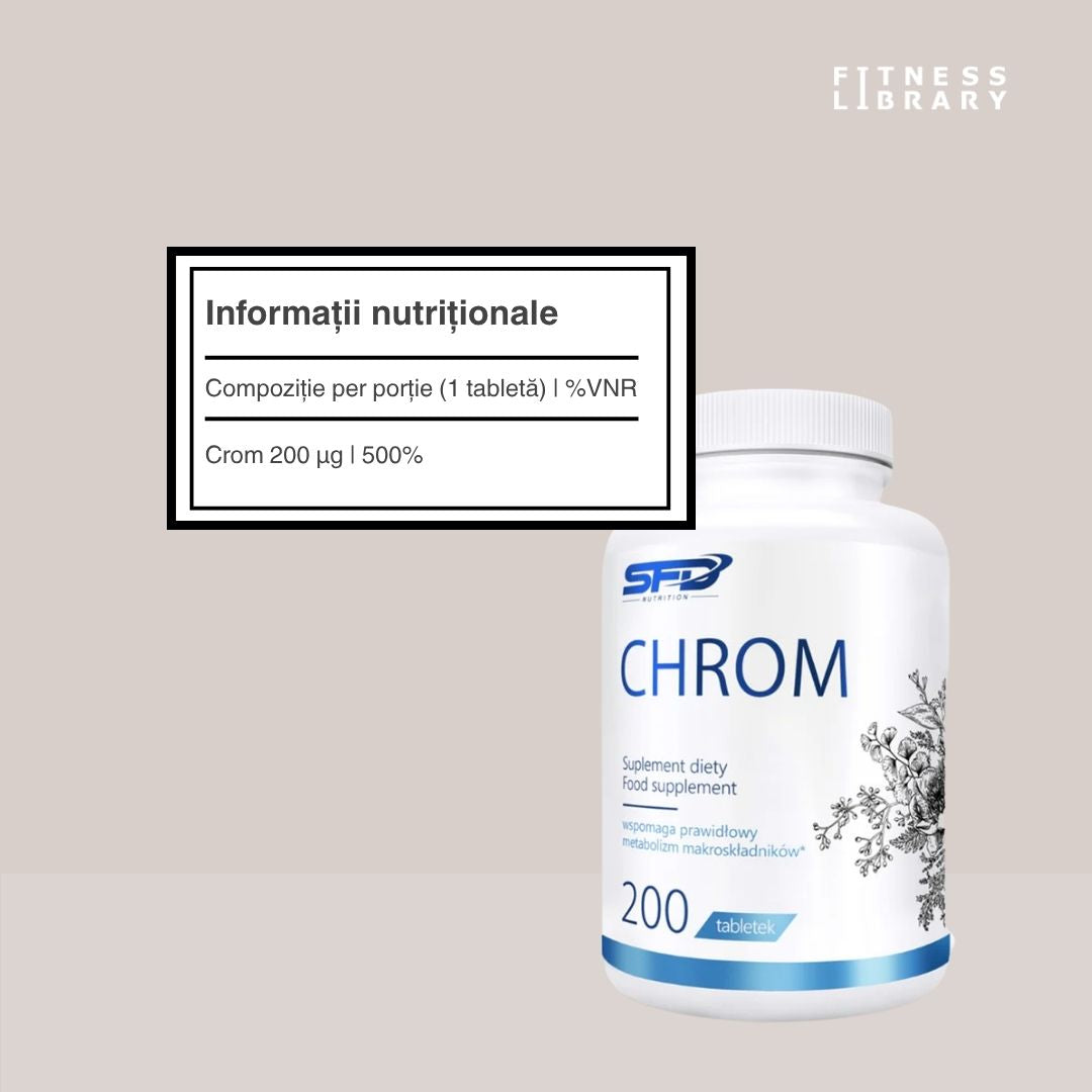 Controlează-ți poftele. Armonie metabolică cu Crom Picolinat SFD.